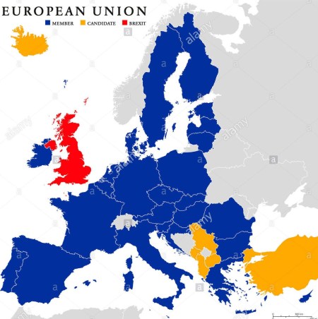 european-union-brexit-political-map-with-european-union-member-states
